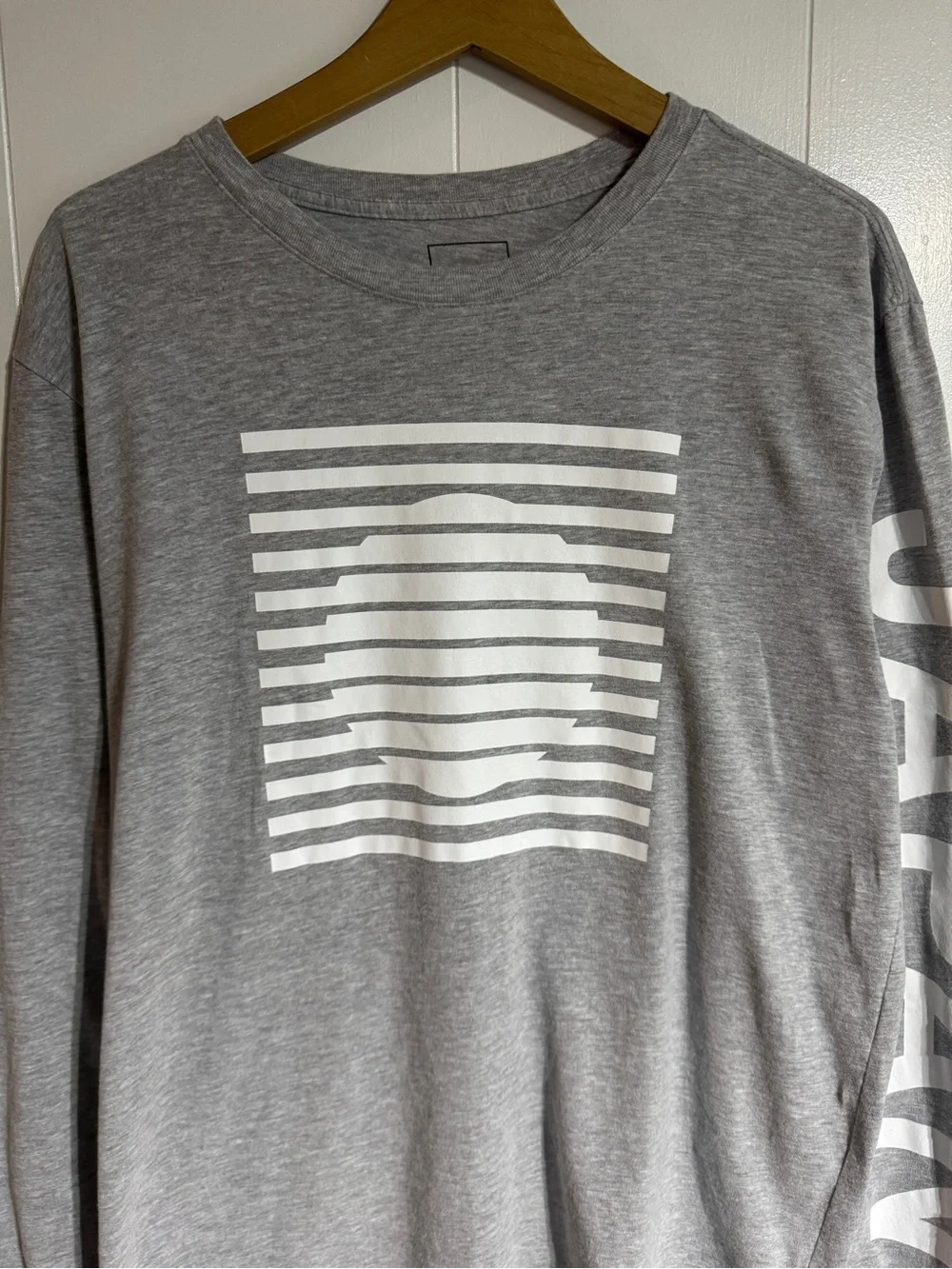 The North Face Japan Long Sleeve T-Shirt Grey International Edition Tee Large
